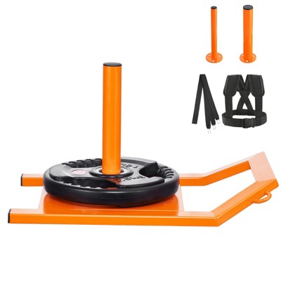 VEVOR Weight Training Pull Sled, Fitness Strength Speed Training Sled, Steel Power Sled Workout Equipment for Athletic Exercise and Speed Improvement