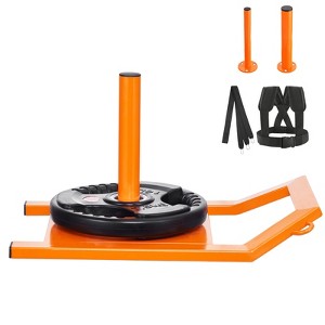 VEVOR Weight Training Pull Sled, Fitness Strength Speed Training Sled, Steel Power Sled Workout Equipment for Athletic Exercise and Speed Improvement - 1 of 4