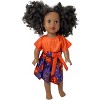 Doll Clothes Superstore Handmade Jack o Lantern Dress Fits Our Generation American Girl My Life Dolls - 3 of 4