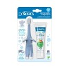 Dr. Brown's Infant-to-Toddler Manual Toothbrush with Apple Pear Toothpaste Kit - Blue Elephant - 2pk - 2 of 4