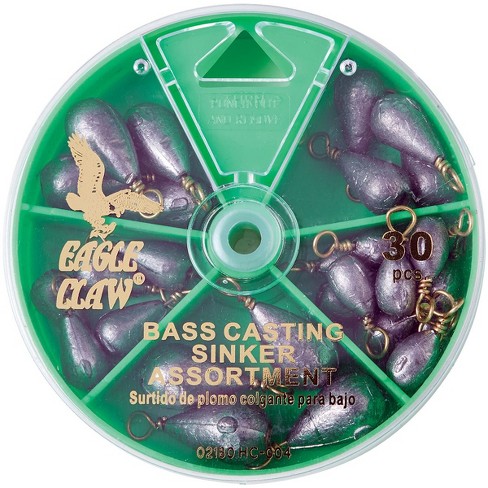Eagle Claw Bass Casting Sinkers Dial Pack : Target