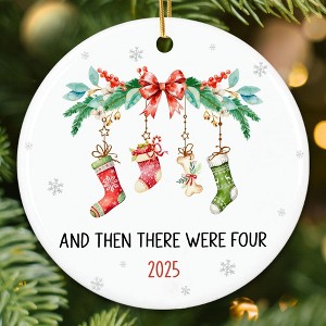 Family of Four Christmas Ornament 2025 - Baby’s First Christmas Ornaments for New Parents - 1 of 4