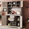 Buffets Cabinets With Drawers Shelves And Cabinets, Coffee Bar Cabinet With Storage, Muti-Functional Coffee Bar-Cuddlewood - 3 of 4