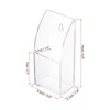 Unique Bargains Acrylic Wall Mounted Charging Remote Control Holder 1 Slot 2 Pcs - 2 of 4