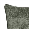 Edie@Home 20"x20" Delmonico Chenille Square Throw Pillow Sage: Textured, Velvet Back, Sewn Closure - 2 of 4