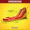 Pogo Bounce House Crossover Kids Inflatable Water Slide, Fire Marble with Blower, 15 ft - 3 of 4
