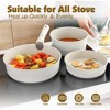 Itopfox 17-Piece Nonstick Cookware Set with Removable Handles, Induction Compatible, Dishwasher Safe Healthy Granite Coating for All Stovetops - 2 of 4