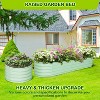 coucheta Galvanized Raised Beds for Outdoor, Oval/Round Raised Garden Bed with Open Base, Planter Raised Boxes for Outdoor Vegetables & Flowers - 4 of 4