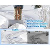 Snow Shovel Pusher for Driveway,Heavy Duty 2-Wheel Snow Shovel with Double Rod,29" Angled Blade Efficient Metal Snow Removal,Snow Plow for Sidewalk - 2 of 4