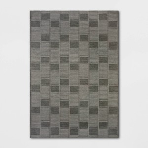 Checkered Bricks Rectangular Woven Outdoor Area Rug - Threshold™ - 1 of 4