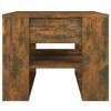 vidaXL Coffee Table Smoked Oak 21.9"x21.7"x17.7" Engineered Wood - 3 of 4