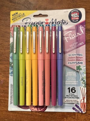 Flair Scented Felt Tip Porous Point Pen, Stick, Medium 0.7 mm, Assorted Ink  and Barrel Colors, 16/Pack
