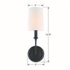 Crystorama Lighting Sylvan 1 - Light Sconce in  Black Forged - 4 of 4