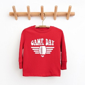 The Juniper Shop Football Game Day Stripes Youth Long Sleeve Tee - 1 of 3