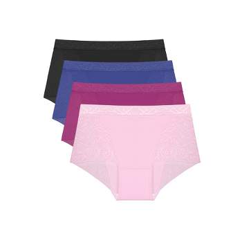 Set of 3 pcs) Zeneya Thread Lace Ribbed Cotton Panty For Women Underwear  Undies Panties A10