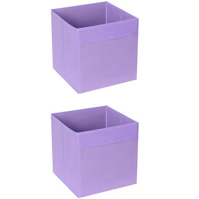 REGALWOVEN Fabric Reinforced Storage Bin for Organizing Clothes Books 2 Pcs