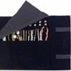 Velvet Travel Jewelry Roll Bag Organizer for Necklace, Elastic Band and Anti - Winding, Large, Black - 3 of 4