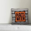 Creative Products Happy Halloween Stripes 16x16 Indoor / Outdoor Pillow - 2 of 2