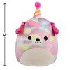 Squishmallows Original 12-Inch Delenne Rainbow Tie-Dye Dog with Party Hat - Official Jazwares Plush - Gift for Kids, Girls & Boys - 3 of 3