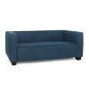 UPHA 50 in.-L Modern Ivory Loveseat Couch Sofa with Corduroy Fabric Upholstered and Wooden Nature Legs - 3 of 4