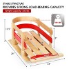 Costway Baby Kids Wooden Sled Solid Seat Toddler Boggan Outdoor Play Snow Toys - 4 of 4