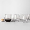 19oz 6pk Glass Large Stemmed Wine Glasses - Threshold™ : Target