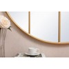 Elegant Lighting Metal windowpane mirror 42 inch in x 42 inch in Brass - 4 of 4