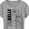 Women's - Disney - Belle Sketch Short Sleeve Graphic T-Shirt - 2 of 4