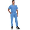 Hey Collection Mens Scrubs Set- V-Neck Scrub Top and Six Pocket Tapered Pant - 3 of 4
