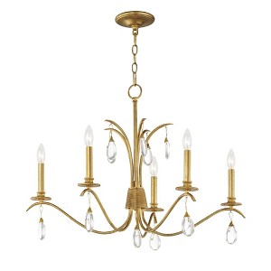 Maxim Lighting Eden 5 - Light Chandelier in  Charcoal Gold Leaf - 1 of 3