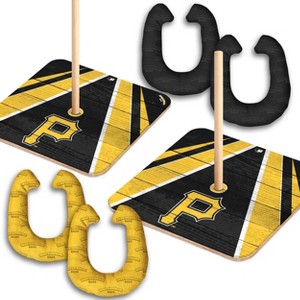 MLB Pittsburgh Pirates Horseshoe Bag Toss Game Set - 1 of 4