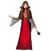 Joyfy Girls‘ Halloween Royal Vampire Queen Costume – Gothic Victorian Halloween Dress Set Rule the Night in Dark Elegance! - 4 of 4