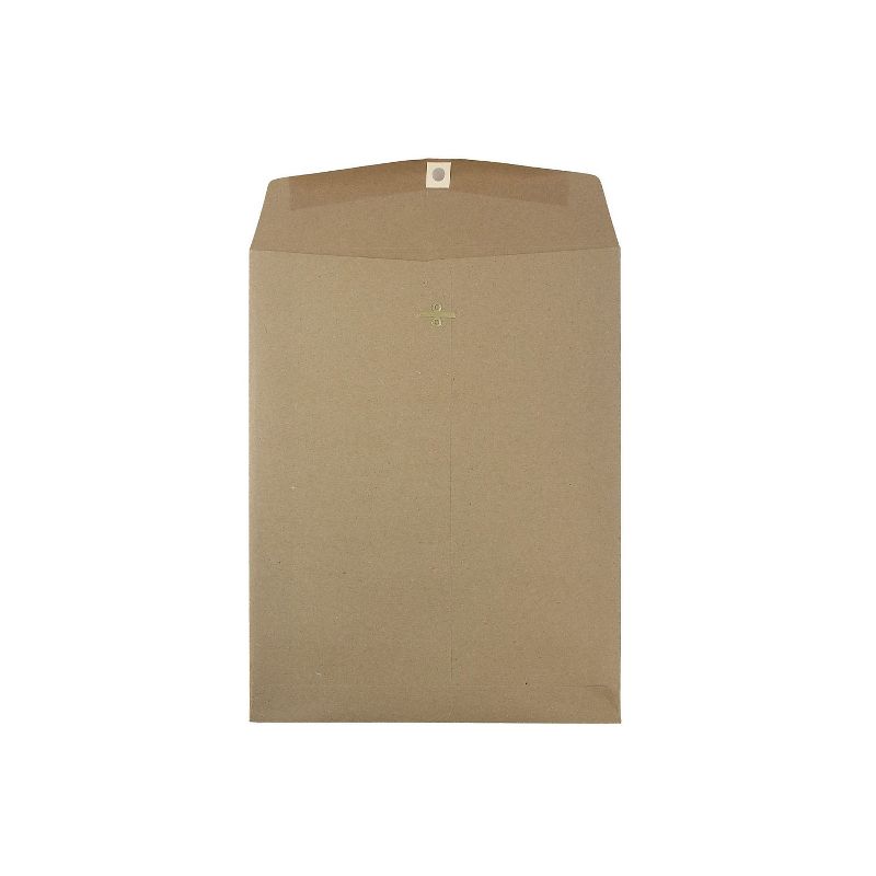 JAM Paper 10 x 13 Open End Catalog Envelopes with Clasp Closure Brown Kraft Paper Bag 25/Pack, 1 of 5