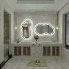 Apmir Super Bright 192 LEDs/m LED Lighted Anti-Fog Tempered Glass Irregular Bathroom/Vanity Mirror with ETL & 3-Year Warranty - 4 of 4