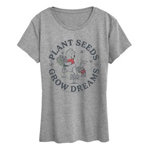 Women's - Winnie The Pooh - Poohs Farm Plant Seeds Short Sleeve Graphic T-Shirt - 1 of 4