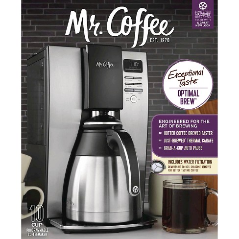 Mr Coffee Stainless Steel Coffee Maker 10 Cup mr coffee 10 cup programmable thermal coffee maker bvmc pstx91