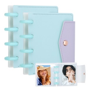 Unique Bargains Detachable Kpop Binder Button Design Photocard Holder Book 2 Pcs - 1 of 4