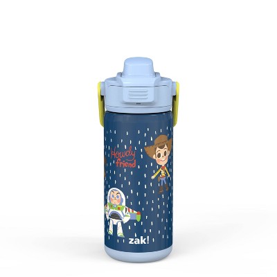 Zak Designs 16oz Plastic Kids' Water Bottle with Bumper and Antimicrobial Spout 'Minecraft