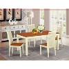 HomeStock 5-Pc Buttermilk and Cherry Solid Wood Top - Dining Room Set - Seats 4 - 2 of 4
