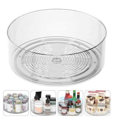 MPM Spinning Spice Rack, Acrylic Turntable Holder, Rotating Spices Organizer, Countertop Pantry Spinner Shelf, for Kitch
