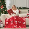 Snuggle Sac Christmas Throw Blanket Soft Knit Bed Blanket 50x60" - 4 of 4