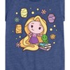 Girls' - Disney Princess - Kawaii Chibi Rapunzel and Pascal Fitted Short Sleeve Graphic T-Shirt - 2 of 4
