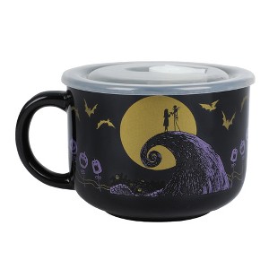 Nightmare Before Christmas 20 Oz. Soup Mug With Vented Lid - 1 of 4