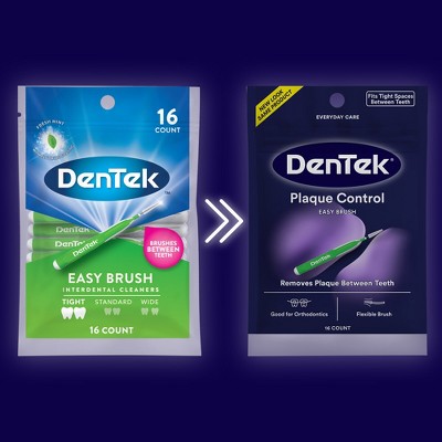 DenTek Easy Brush Plaque Control Interdental Toothbrush - 16ct, 3 of 16