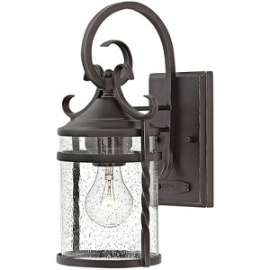 Hinkley Casa 13" High Traditional Olde Black Outdoor Wall Light - 1 of 2