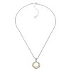 Silpada 'Completely Composed' Sterling Silver with 14K Yellow Gold Plating Pendant Necklace, 18" + 2" - 3 of 4