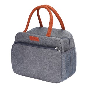 REGALWOVEN Oxford Insulated Large Capacity Storage Lunch Bags 10.6 x 6.3 x 9.1 Inches - 1 of 4