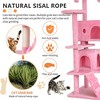FDW 54in 70in Cat Tree Tower Cat Furiture Activity Center with Cat Scratching Posts for Kittens Pet - 4 of 4