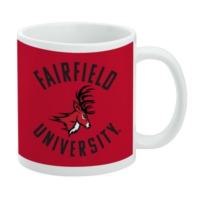 Fairfield University Stags Logo Ceramic Coffee Mug Novelty Gift Mugs for Coffee Tea and Hot Drinks 11oz White