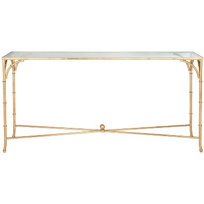 Maurice Console - Gold/Glass - Safavieh